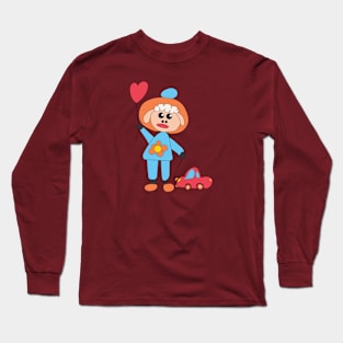 Sheep with a balloon and a car Long Sleeve T-Shirt